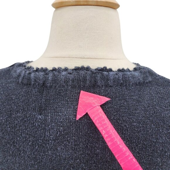 Vintage Quacker Factory Embellished Sequins Heart Butterfly Sweater Womens 1X - Picture 9 of 13